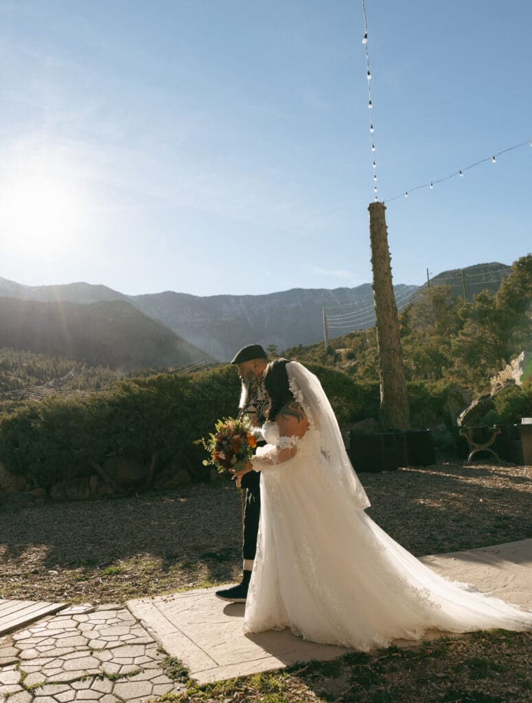 dad walking his daughter down the aisle