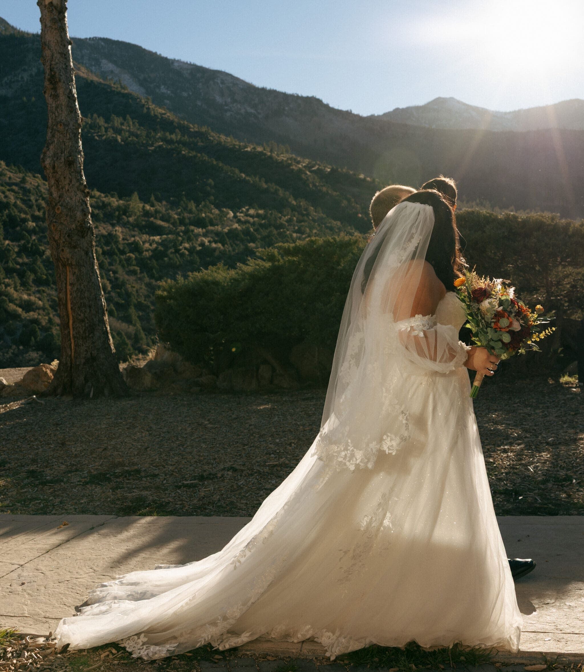 bride and groom walking back down the aisle