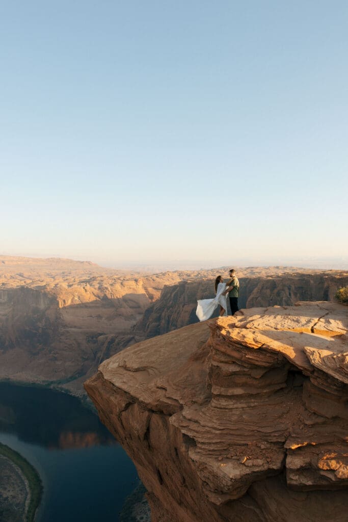 west coast elopement photographer at horseshoe bend