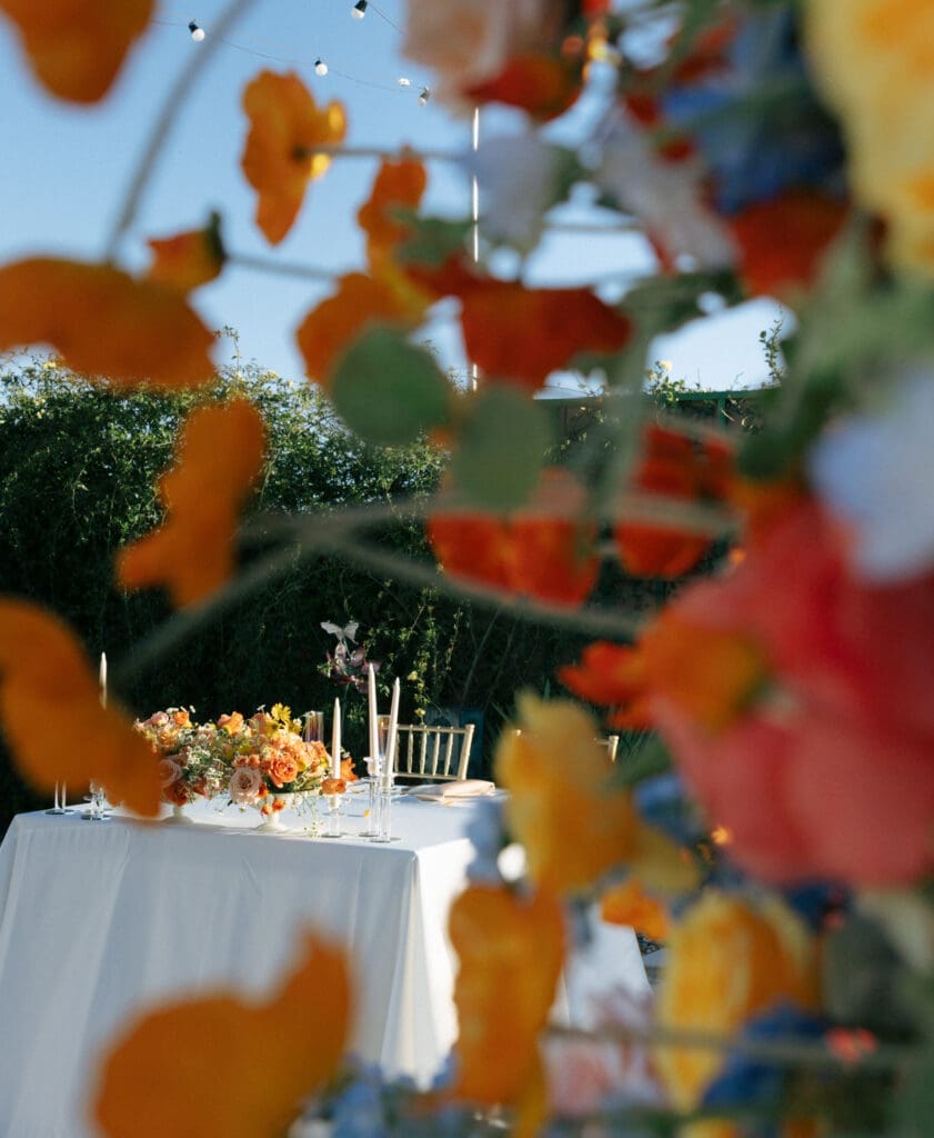 spring wedding florals