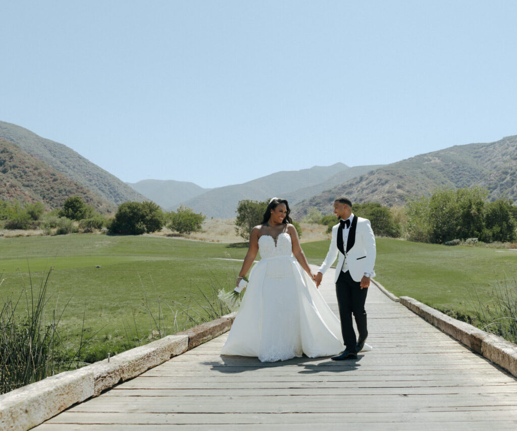 wedding portraits at eagle glen golf club