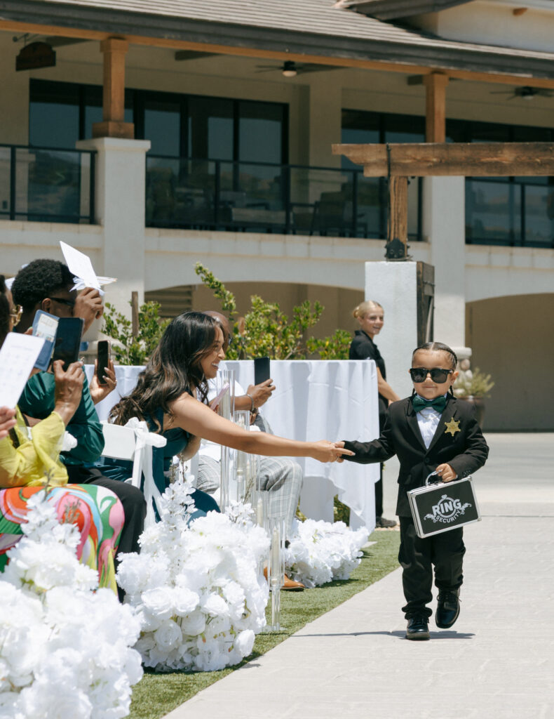 ring bearer at eagle glen golf club wedding
