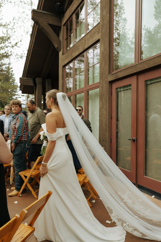 bride walking down the aisle