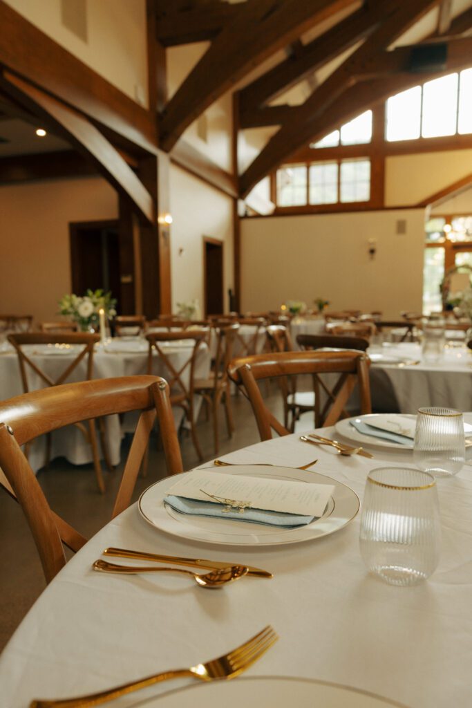 tablescape at donovan pavilion